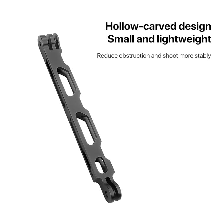 20cm Aluminium Extension Arm Hollow Grip Extender(Black) by buy2fix