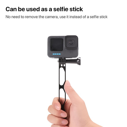 20cm Aluminium Extension Arm Hollow Grip Extender(Black) by buy2fix