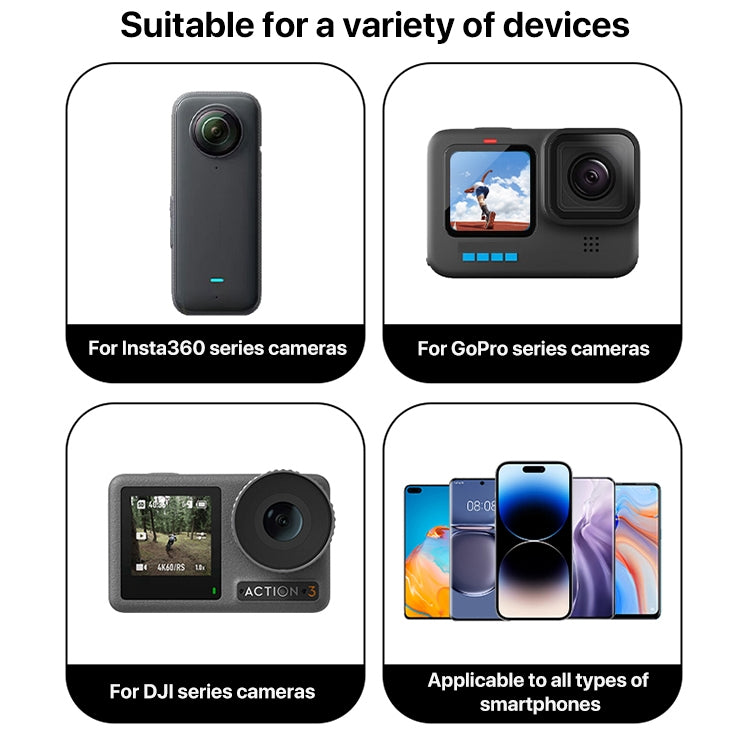 20cm Aluminium Extension Arm Hollow Grip Extender(Red) by buy2fix