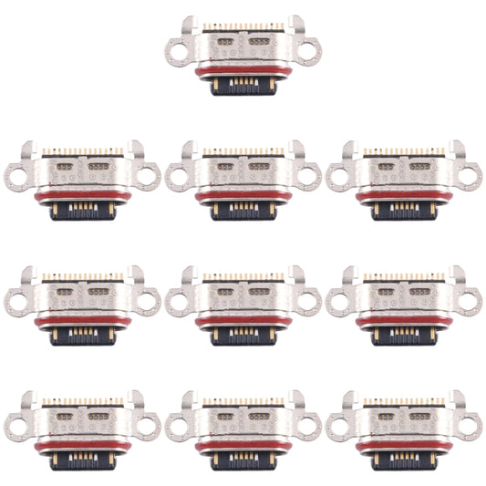 For OPPO Reno6 Pro 10pcs Original Charging Port Connector - Single Tail Connector by buy2fix | Online Shopping UK | buy2fix