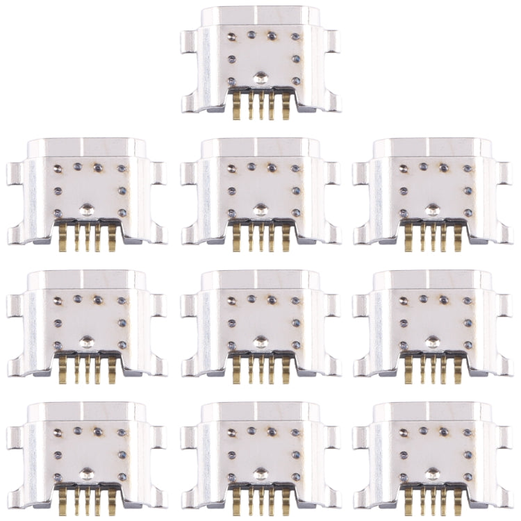 For vivo Y75s 10pcs Original Charging Port Connector - Single Tail Connector by buy2fix | Online Shopping UK | buy2fix