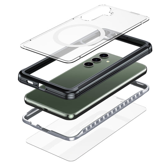 For Samsung Galaxy S23 FE 5G RedPepper Life Waterproof MagSafe Phone Case(Black) - Galaxy S23 FE 5G Cases by RedPepper | Online Shopping UK | buy2fix