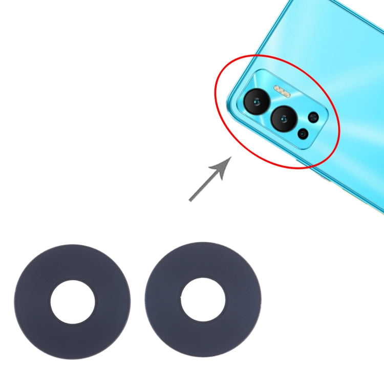 For Infinix Hot 12 X6817 10set Back Camera Lens - Camera Parts by buy2fix | Online Shopping UK | buy2fix