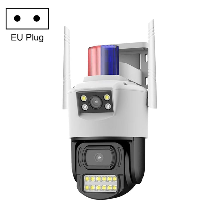 QX105 2MP Outdoor Waterproof WiFi Dual Lens Surveillance Camera(EU Plug) by buy2fix