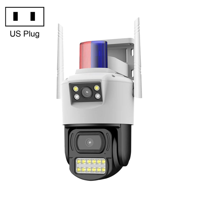 QX105 2MP Outdoor Waterproof WiFi Dual Lens Surveillance Camera(US Plug) by buy2fix
