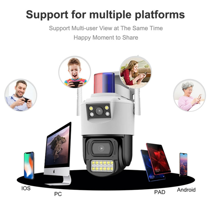 QX105 2MP Outdoor Waterproof WiFi Dual Lens Surveillance Camera(AU Plug) by buy2fix