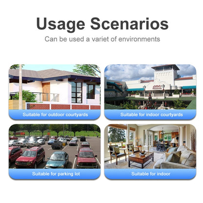 QX106 2MP Outdoor Waterproof WiFi Dual Lens Surveillance Camera(UK Plug) by buy2fix