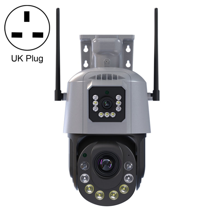 QX109 Dual Lens Smart HD Dome WiFi Camera(UK Plug) by buy2fix