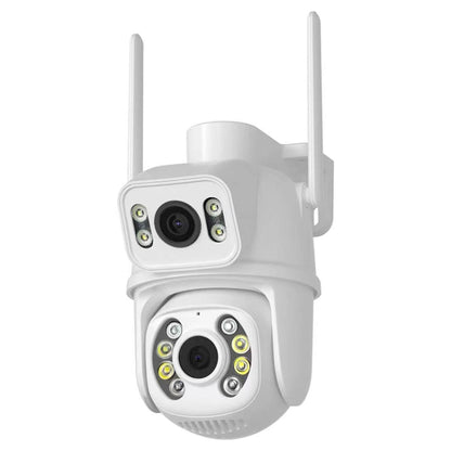QX95 6MP WiFi Dual Camera Supports Two-way Voice Intercom & AI Recognition(AU Plug) by buy2fix