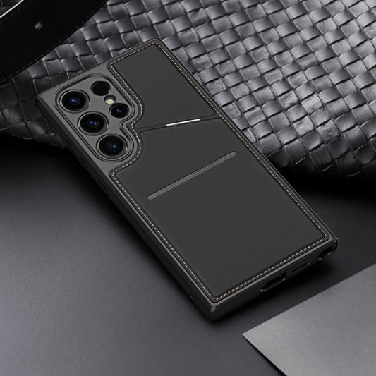 For Samsung Galaxy S24 Ultra 5G DUX DUCIS Rafi II Series MagSafe Magnetic Holder RFID Phone Case(Black) - Galaxy S24 Ultra 5G Cases by DUX DUCIS | Online Shopping UK | buy2fix