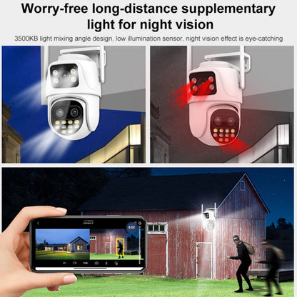 QX104 3MP WiFi Triple Camera Supports Human Face Recognition & AI Alarm(UK Plug) by buy2fix