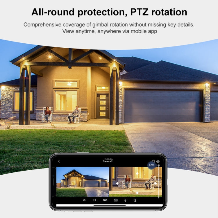 QX104 3MP WiFi Triple Camera Supports Human Face Recognition & AI Alarm(AU Plug) by buy2fix