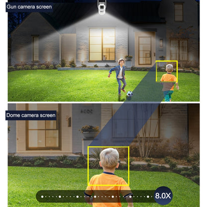 QX104 3MP WiFi Triple Camera Supports Human Face Recognition & AI Alarm(UK Plug) by buy2fix