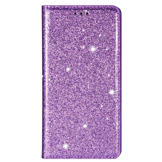 For Huawei Mate 20 Pro Ultrathin Glitter Magnetic Horizontal Flip Leather Case with Holder & Card Slots(Purple) - Huawei Cases by buy2fix | Online Shopping UK | buy2fix