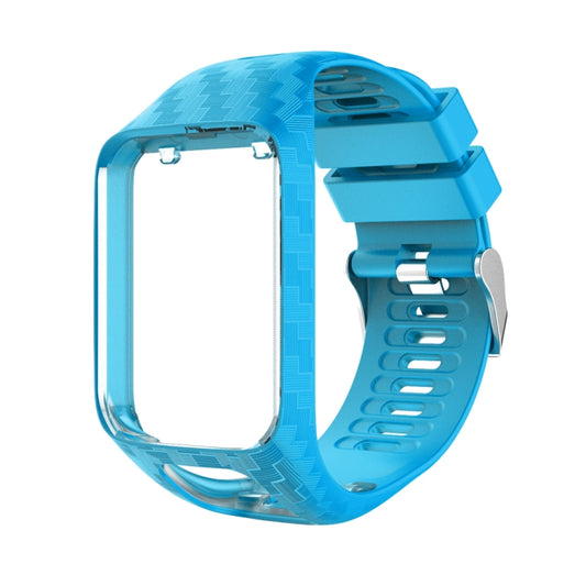 For Tomtom 2 / 3 Radium Carving Texture Watch Band(Sky Blue) - Watch Bands by buy2fix | Online Shopping UK | buy2fix