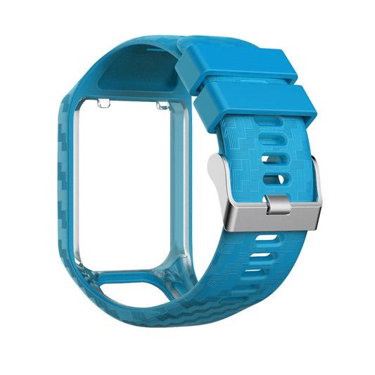 For Tomtom 2 / 3 Radium Carving Texture Watch Band(Sky Blue) - Watch Bands by buy2fix | Online Shopping UK | buy2fix