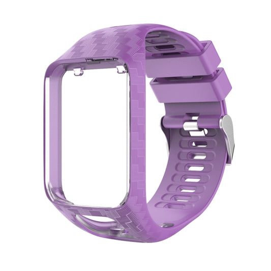 For Tomtom 2 / 3 Radium Carving Texture Watch Band(Purple) - Watch Bands by buy2fix | Online Shopping UK | buy2fix