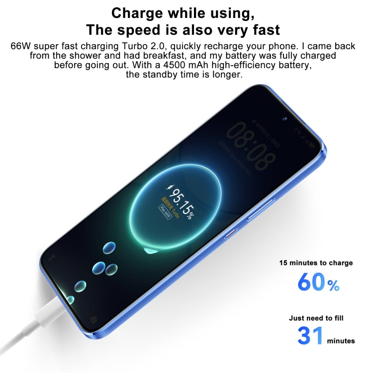 Huawei nova 12 Active, 8GB+256GB, Screen Fingerprint Identification, 6.7 inch HarmonyOS 4.0 Qualcomm Snapdragon 778G 4G Octa Core, Network: 4G, NFC, OTG, Not Support Google Play(Black) by Huawei