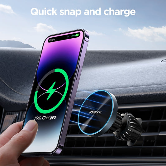 JOYROOM JR-ZS240 Pro Magnetic Wireless Car Air Outlet Charger(Black) - Wireless Charger Holders by JOYROOM | Online Shopping UK | buy2fix