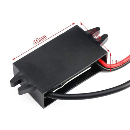 12V to 5V 3A Car Power Converter DC Module Voltage Regulator, Style:Dual USB with Ears - Car Modification by buy2fix | Online Shopping UK | buy2fix