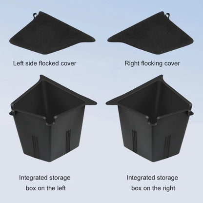 For Tesla Model Y 2021-2023 2pcs / Set Car Trunk Side Storage Box, Flagship Model, Style:without Cover by buy2fix