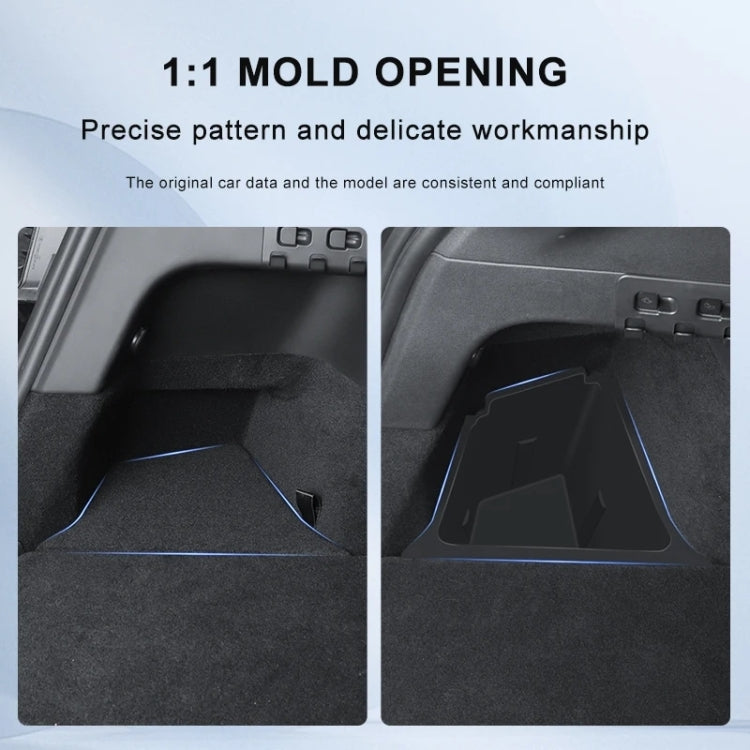 For Tesla Model Y 2021-2023 2pcs / Set Car Trunk Side Storage Box, Flagship Model, Style:with Cover by buy2fix