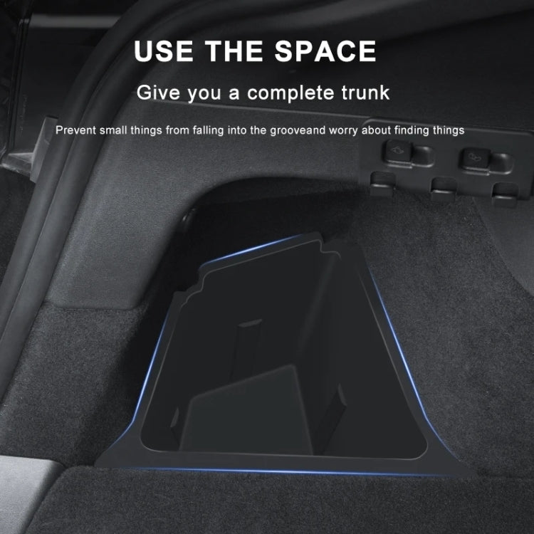 For Tesla Model Y 2021-2023 2pcs / Set Car Trunk Side Storage Box, Flagship Model, Style:with Cover by buy2fix