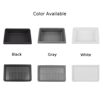 For Tesla Model Y 2021-2023 TPE Storage Organizer Under Car Seat, Style:without Cover(Grey) by buy2fix