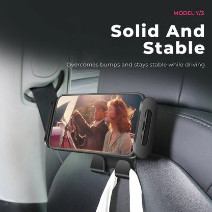For Tesla Model 3 / Y Car Rear Seat Phone Tablet Holder, Style:Bracket Base by buy2fix