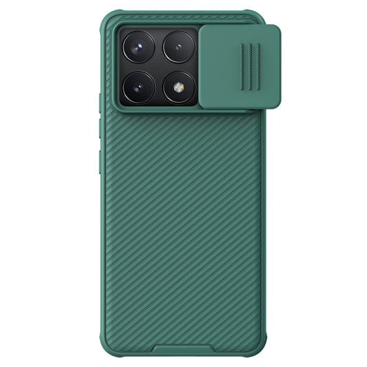 For Xiaomi Redmi K70 / K70 Pro NILLKIN CamShield Pro Magnetic PC Phone Case(Green) - Xiaomi Cases by NILLKIN | Online Shopping UK | buy2fix