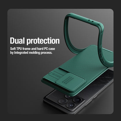 For Xiaomi Redmi K70 / K70 Pro NILLKIN CamShield Pro Magnetic PC Phone Case(Green) - Xiaomi Cases by NILLKIN | Online Shopping UK | buy2fix