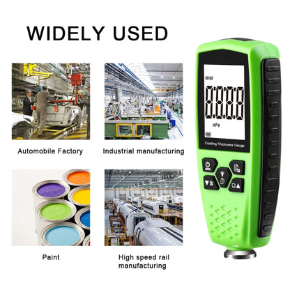 RZ859 Metal Coating Thickness Gauge(Green) - Coating Thickness Gauge by buy2fix | Online Shopping UK | buy2fix