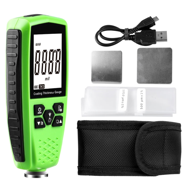 RZ859 Metal Coating Thickness Gauge(Green) - Coating Thickness Gauge by buy2fix | Online Shopping UK | buy2fix