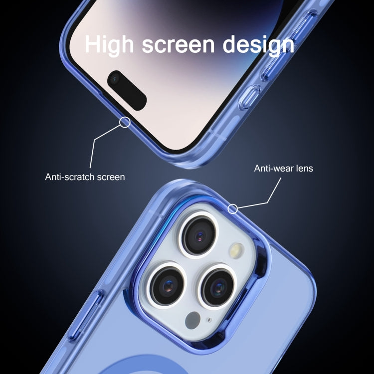 For iPhone 11 Electroplated IMD Magsafe PC Hybrid TPU Phone Case(Blue) by buy2fix