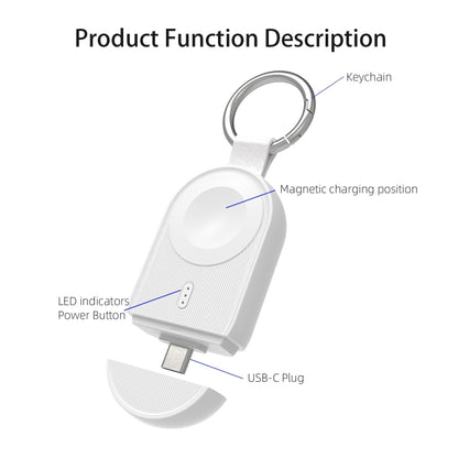 For Apple Watch / AirPods Series U20A Portable Magnetic Wireless Charger(Black) by buy2fix