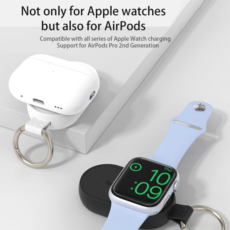 For Apple Watch / AirPods Series U20A Portable Magnetic Wireless Charger(White) by buy2fix