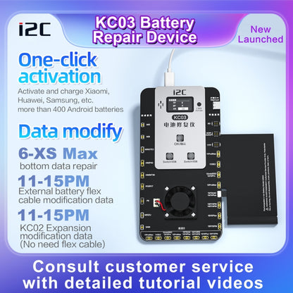 i2C KC03 Multi-function Battery Activation Detection Repair Device for iPhone 6-15 Pro Max / Android - Test Tools by i2C | Online Shopping UK | buy2fix