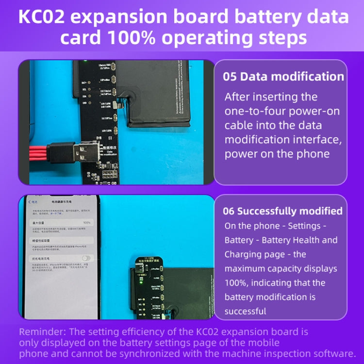 i2C KC02 Battery Data Repair Expansion Board Modifying Battery Efficiency for iPhone 11-15 Pro Max - Test Tools by i2C | Online Shopping UK | buy2fix