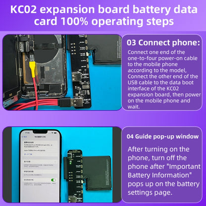 i2C KC02 Battery Data Repair Expansion Board Modifying Battery Efficiency for iPhone 11-15 Pro Max - Test Tools by i2C | Online Shopping UK | buy2fix