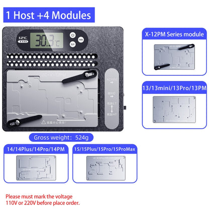 i2C T18 LCD Display PCB Motherboard Layered Desoldering Station For iPhone X-15 Pro Max, US Plug - Repair Platform by i2C | Online Shopping UK | buy2fix