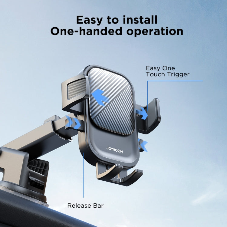 JOYROOM JR-OK6 Mechanical Car Phone Mount(Black) - Universal Car Holders by JOYROOM | Online Shopping UK | buy2fix