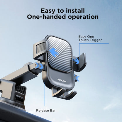 JOYROOM JR-OK6 Mechanical Car Phone Mount(Black) - Universal Car Holders by JOYROOM | Online Shopping UK | buy2fix
