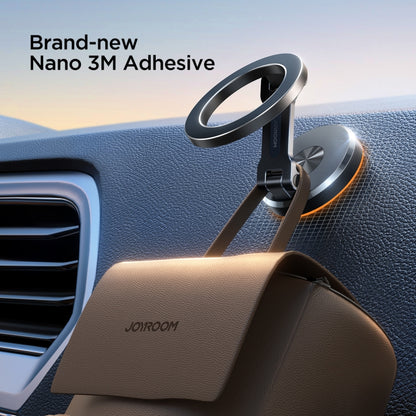 JOYROOM JR-ZS403 Metal Foldable Magnetic Car Phone Mount(Black) - Universal Car Holders by JOYROOM | Online Shopping UK | buy2fix