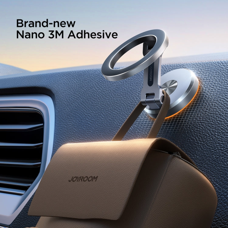 JOYROOM JR-ZS403 Metal Foldable Magnetic Car Phone Mount(Metal Grey) - Universal Car Holders by JOYROOM | Online Shopping UK | buy2fix