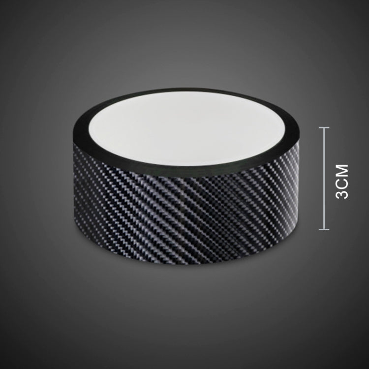 Universal Car Carbon Fiber Door Anti-collision Strip Protection Guards Trims Stickers Tape, Size:3cm x 3m by buy2fix