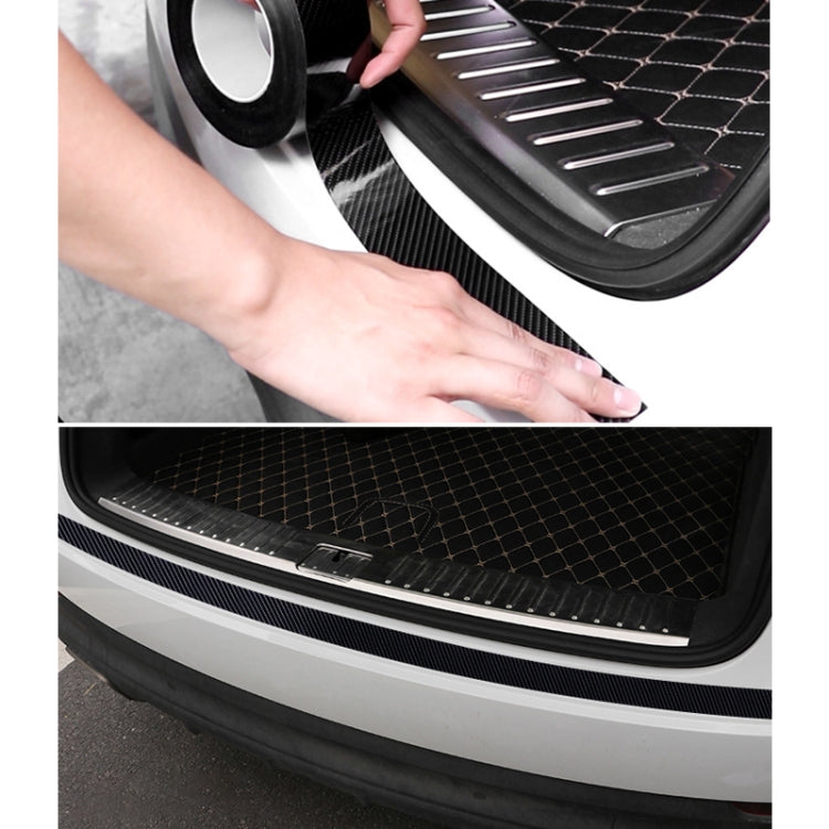 Universal Car Carbon Fiber Door Anti-collision Strip Protection Guards Trims Stickers Tape, Size:5cm x 10m by buy2fix
