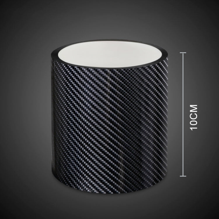 Universal Car Carbon Fiber Door Anti-collision Strip Protection Guards Trims Stickers Tape, Size:10cm x 10m by buy2fix