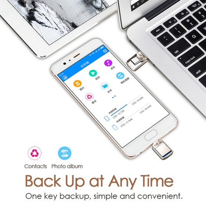 128G USB 3.1 + USB-C Interface Metal Twister Flash U Disk, Standard by buy2fix