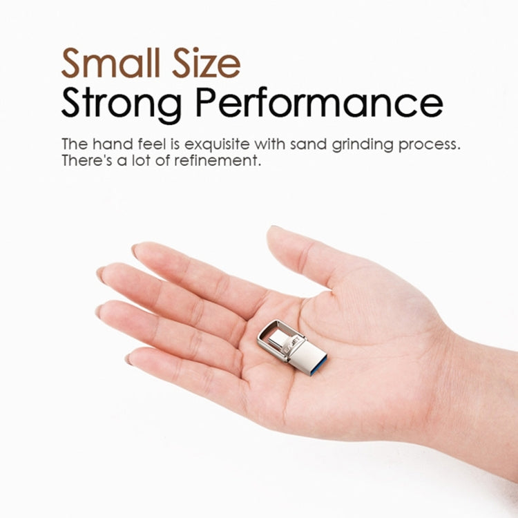 128G USB 3.1 + USB-C Interface Metal Twister Flash U Disk, Standard by buy2fix