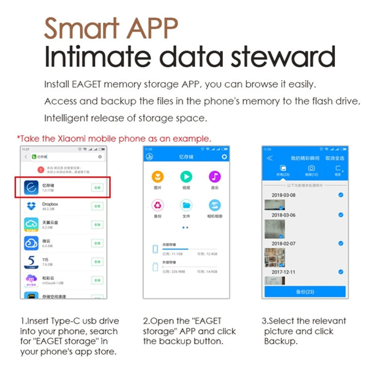 EAGET 32G USB 3.1 + USB-C Interface Metal Twister Flash U Disk, Standard by buy2fix
